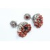 Dangle Earrings 925 Sterling Silver Jhumki Jhumka Zircon Bead Stones Women G028